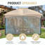 Universal Gazebo Mosquito Netting-119243307-119243309