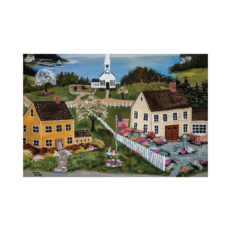 «Springtime In New England» par - Toile tendue, H 8 po x l 12 po x P 0,75 po