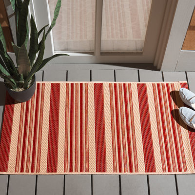 Tapis intérieur / extérieur à rayures Herefordshire Performance