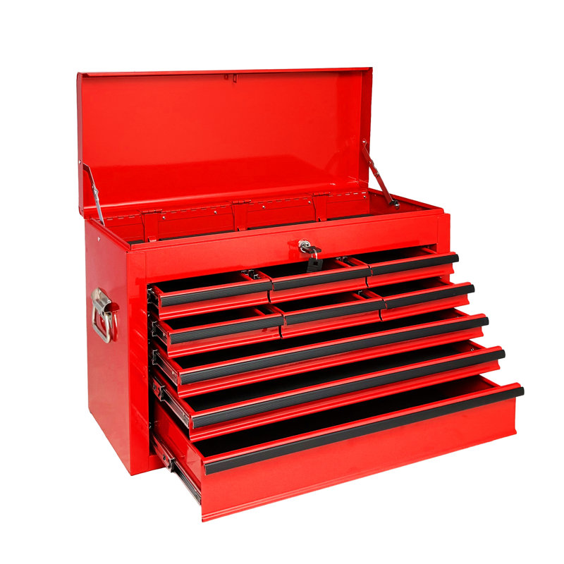 Boîte à outils en métal robuste, Red