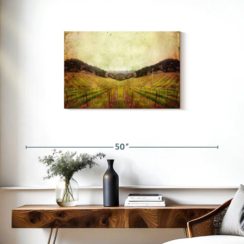 Alvord Napa Vineyard Landscape, H 20 po x l 30 po