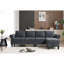 Canapé modulaire convertible avec rangement, canapé en L, canapé quatre places, canapé modulaire en tissu de lin moderne pour le salon-1499370322