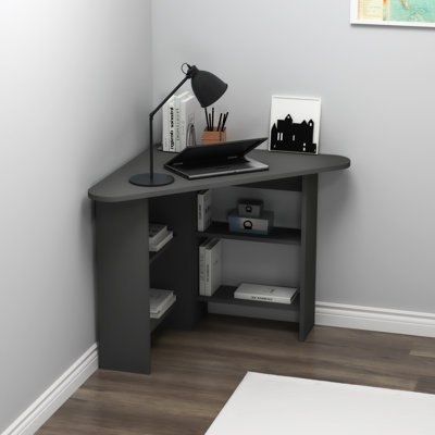 Corner Computer Desk with Shelves