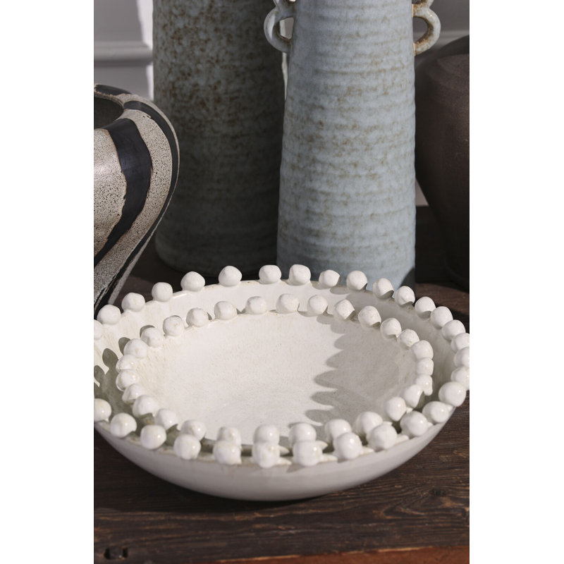 Nesting Lombard Bowl, 16" x 4.25", Off-White