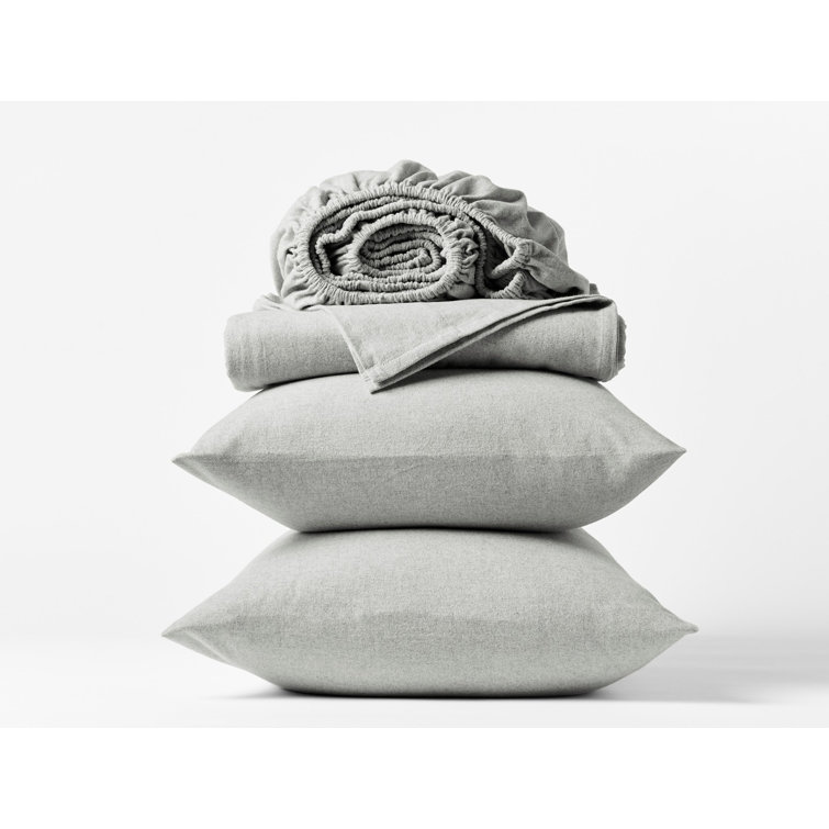 Cloud Brushed Organic Flannel Sheet Set