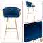 Upholstered 26.79'' Seat Height Counter Stool with Metal Frame-1731924637
