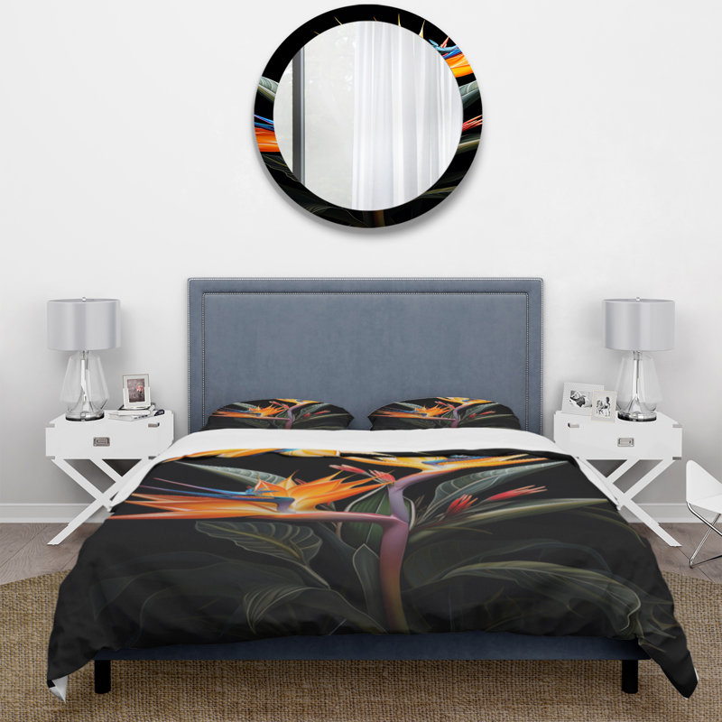 Ensemble de housse de couette en microfibre / polyester Birds Of Paradise Paradise II