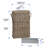 Oval Kobo Umbrella Holder with Galvanized Tin Drip Tray and Handles, Gray Brown