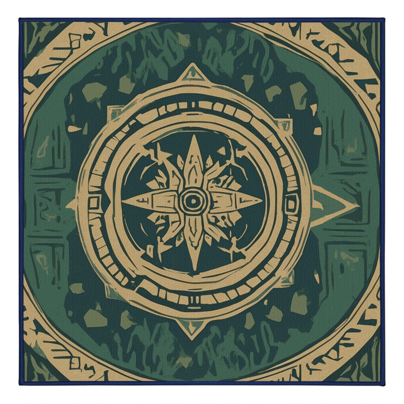 Orb Of Wisdom Rug, Square 5'