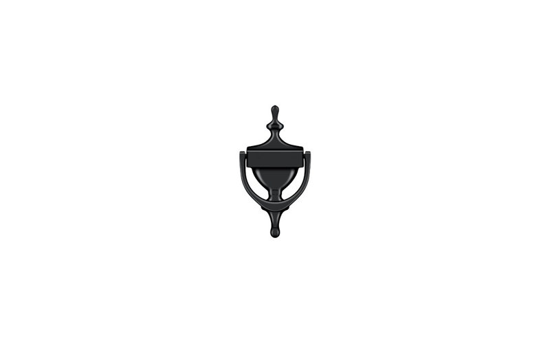 Victorian Brass Door Knocker, Black