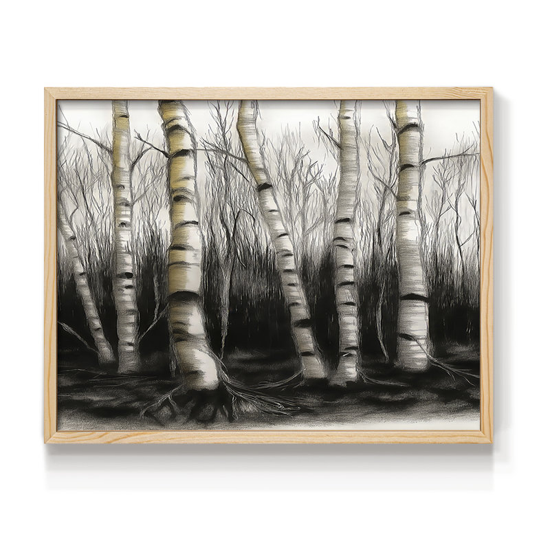LANDSCAPES Series XVIII -Framed Print - Restickable, H 8 po x l 10 po