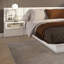 Lit plateforme ZEN ALPHA avec tête de lit et tables de chevet cubiques murales (2) Assemblage facile sans sommier requis-1038491147-1038491146