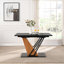 Extendable Dining Table, Modern Geometric Rectangular Table-1585087077