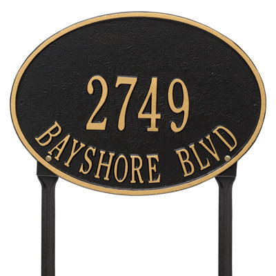Plaque d'adresse sur 2 lignes Hawthorne