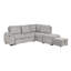 Canapé modulaire en velours côtelé de 94 po avec repose-pieds Aetheris-2115854609
