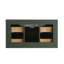 Meuble-lavabo mural cannelé moderne 36 po, structure en bois massif avec lavabo en acrylique intégré et 2 tiroirs à fermeture en douceur (vert)-94519550