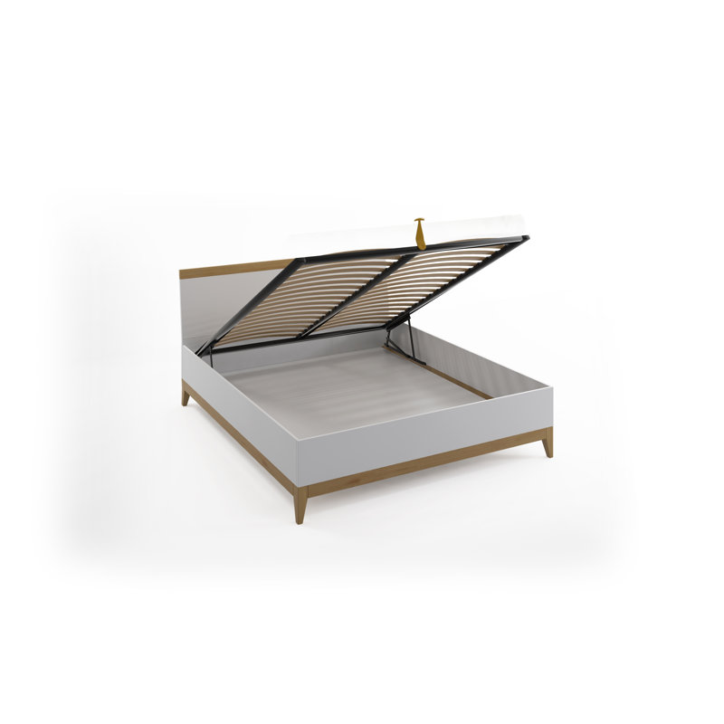 Livia UK Super King - DE 180 X 200 Cm Solid Wood Ottoman Storage Bed