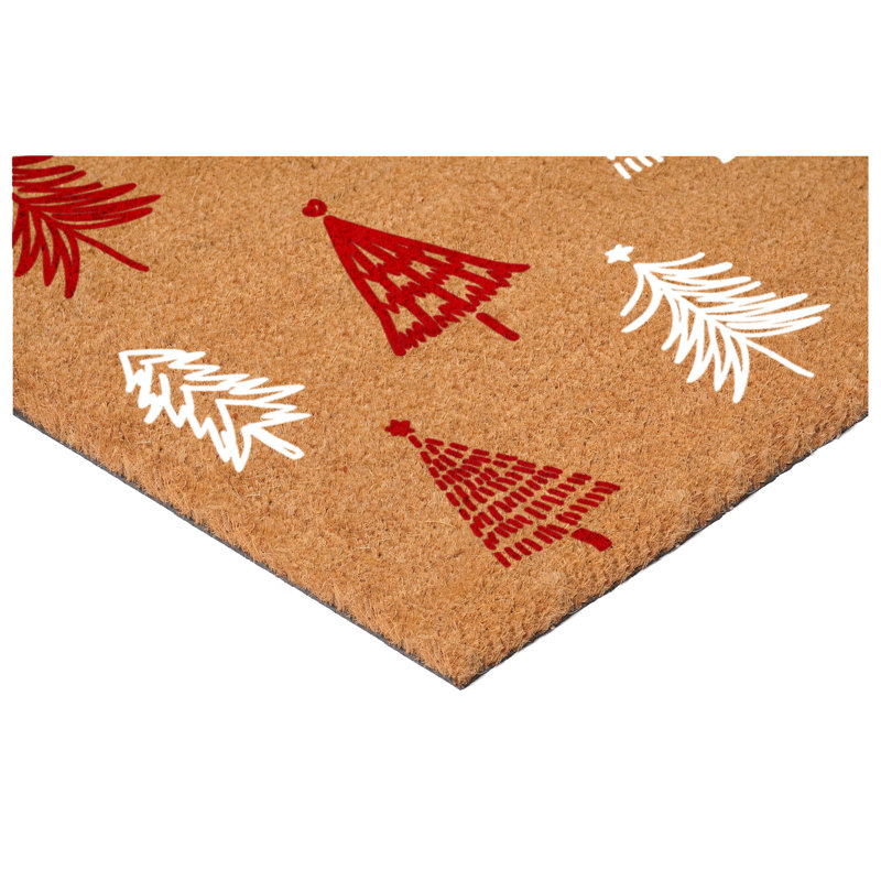 Paillasson rouge et blanc 17 po x 29 po, Rouge / Blanc, L 17 po x L 29 po