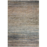Machine Woven Polyester Area Rug in Gray