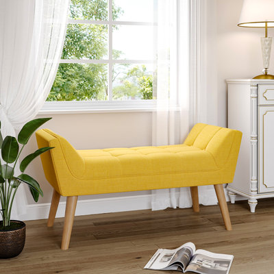 Dee Velvet Upholstered Bench