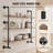 Industrial Pipe Shelf 3 Tier 48x9.84in Wall-Mount for Kitchen Bedroom-1216514481