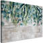 Green Hanging Leaves Concrete - Wrapped Canvas Print-1051067145
