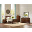 Lit-bateau classique de style Louis Philipe avec motif de cerisier brun-114230631-121473107