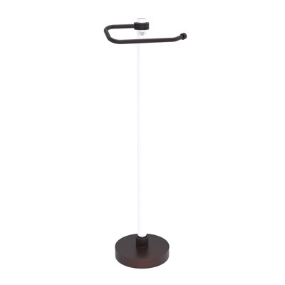 Porte-papier hygiénique sur pied avec des accents en pointillé Clearview
