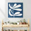 Art mural minimaliste fleur blanche minimaliste abstraite moderne-129094501