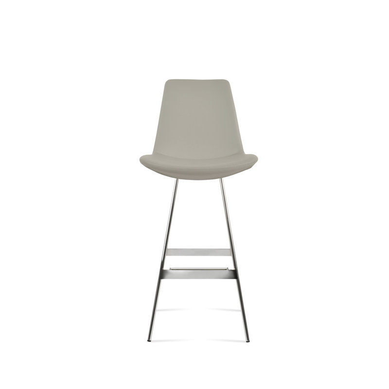 Eiffel Balat Stool, Chrome, Taupe