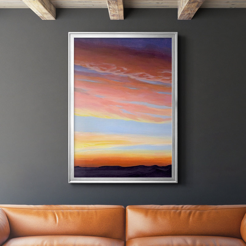 Impression encadrée de qualité supérieure Ignite Dusk II - prêt à être suspendu, Argent, H 30,5 po x l 22,5 po x P 1 po
