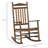 Outsunny Traditional Wooden High-Back Rocking Chair For Porch, Indoor/Outdoor-1934672433