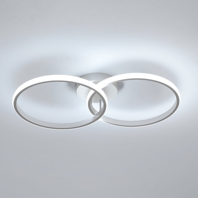 Cletes Acrylic LED Semi Flush Mount