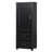 Tall Bathroom Storage Cabinet With Two Drawers And Adjustable Shelf, Freestanding MDF Board Design For Enhanced Organization-1965667257