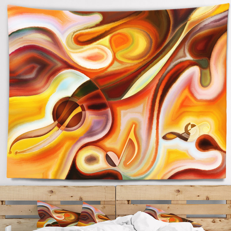 Rêves de musique abstraite tapisserie, H 32 po x l 39 po