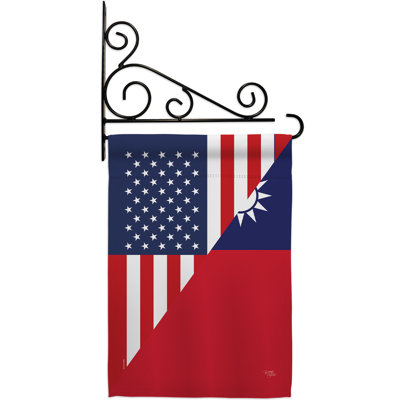 Double Sided 18.5'' H x 13'' W Polyester Flag Set