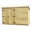Scavotto 10 ft. W x 6 ft. D Solid Wood Garden Shed