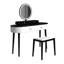 Ensemble de coiffeuse élégant avec miroir à DEL et 3 tiroirs spacieux-180209182
