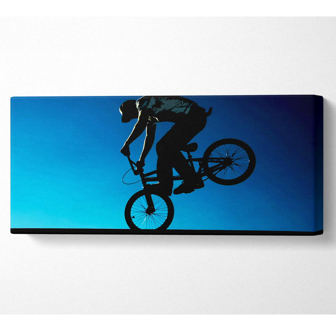 Bmx Front Wheelie Panoramaleinwand