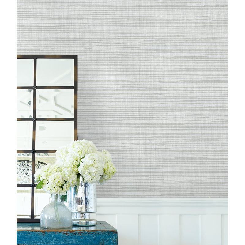 Papier peint non tissé Orren Ellis Designs, Bleu Yale