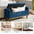 Luker 46.2" W Upholstered Tufted Storage Bench with Solid Wood Legs-2051996004
