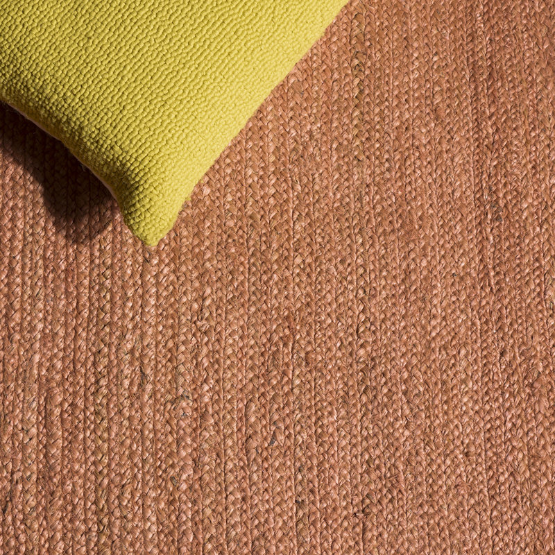 Tapis en jute fait à la main Galesville, Rond 7 pi