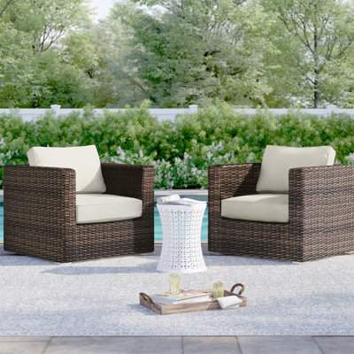 Chaise de patio avec coussins Meltham