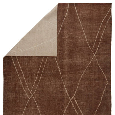 Wendy Jane Moroccan Area Rug in Brown/White