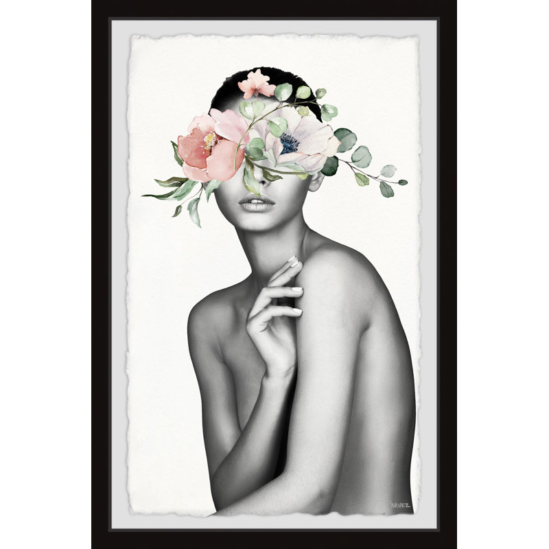 Flower Vision by Parvez Taj - Single Picture Frame Painting, 30 cm H x 20 cm W