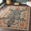 Tapis moderne à imprimé animalier multicolore Zebra’S Haven-824872426