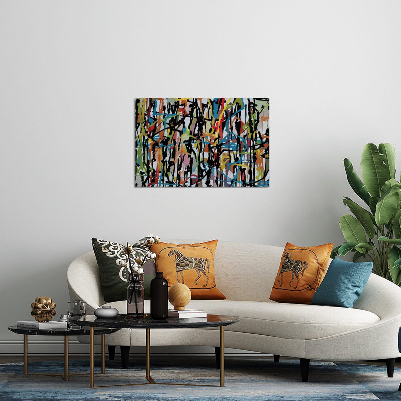 Pollock Wink XV, impression sur verre acrylique, H 24 po x l 32 po x P 0,25 po