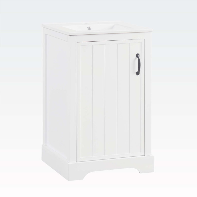 Meuble-lavabo de 20 po avec lavabo, Blanc