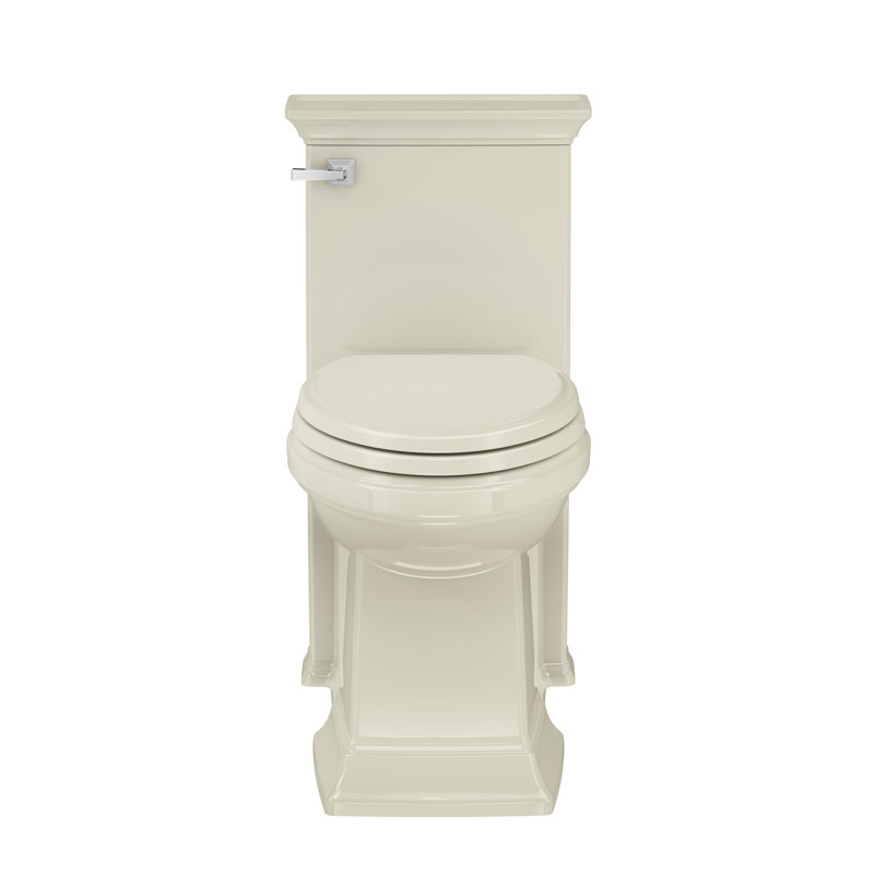 American Standard Town Square S 1.28 Gallons GPF Elongated Floor Mounted Kit (Seat Included), Linen, Left Hand