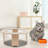 Dredyn Clear Acrylic Capsule Cat Bed with Wooden Base